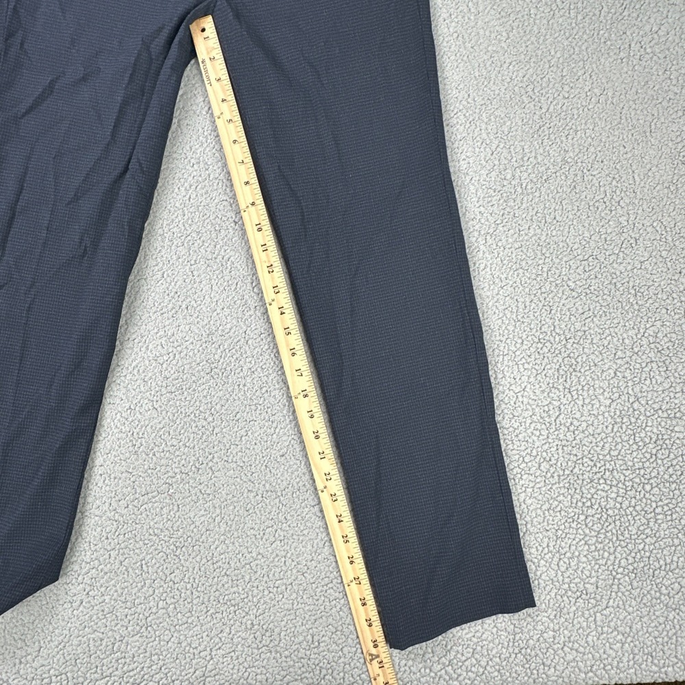 Calvin Klein Slim Fit Dress Pants Men 32x32 Blue Microcheck Stretch Preppy - Picture 5 of 16